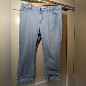 J.jill authentic fit cropped jeans size 14